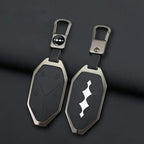 Zinc Alloy Leather Car Key Case Cover Shell Fob For BYD Formula Leopard