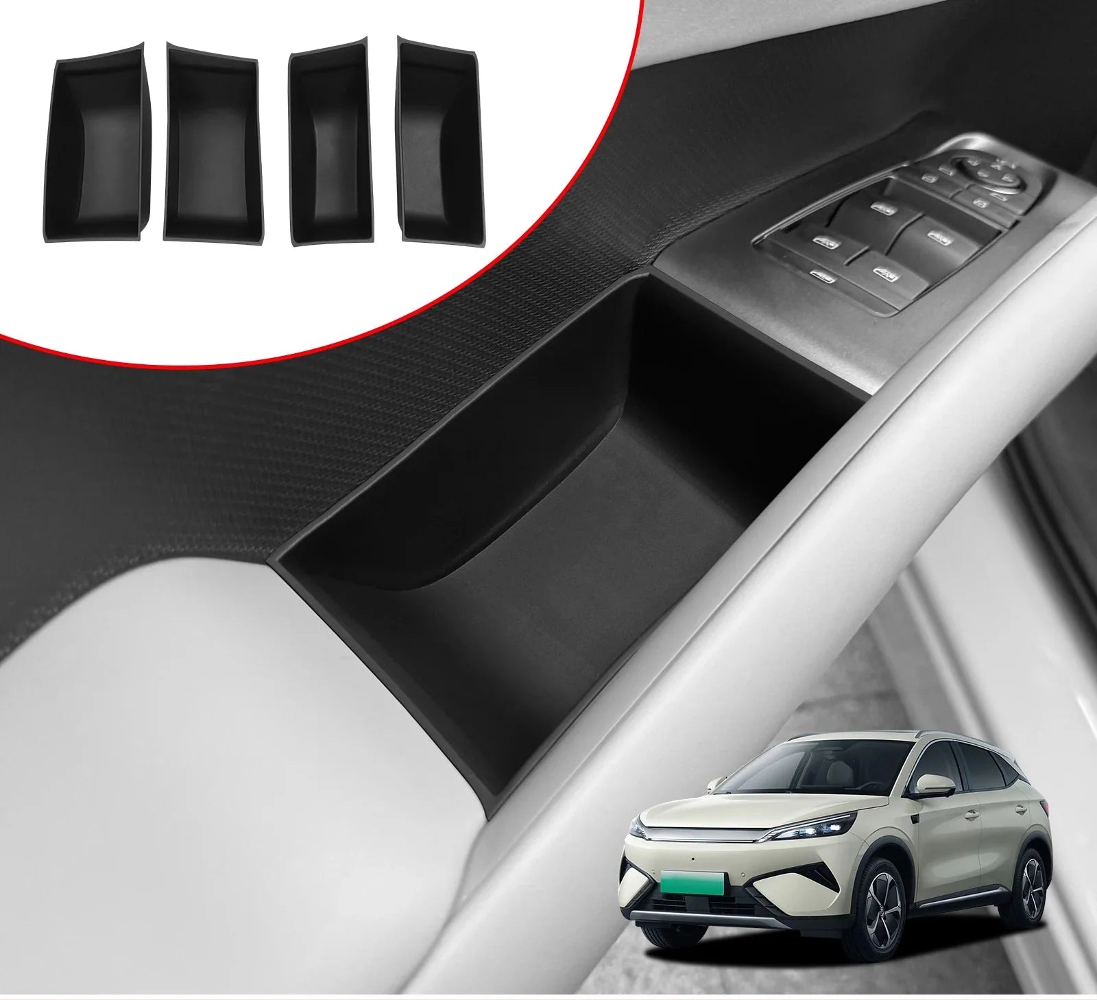 BYD ATTO 3 YUAN PLUS 2025 2026 Car Door Handle Storage Box