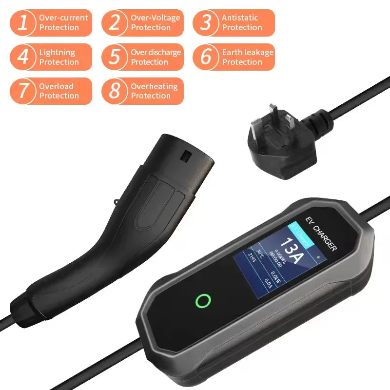 2026 EV Portable Charger Adjustable Output Current 8 32A Max Power 22k 2026-ev-portable-charger-adjustable-output-current-8-32a-max-power-22k