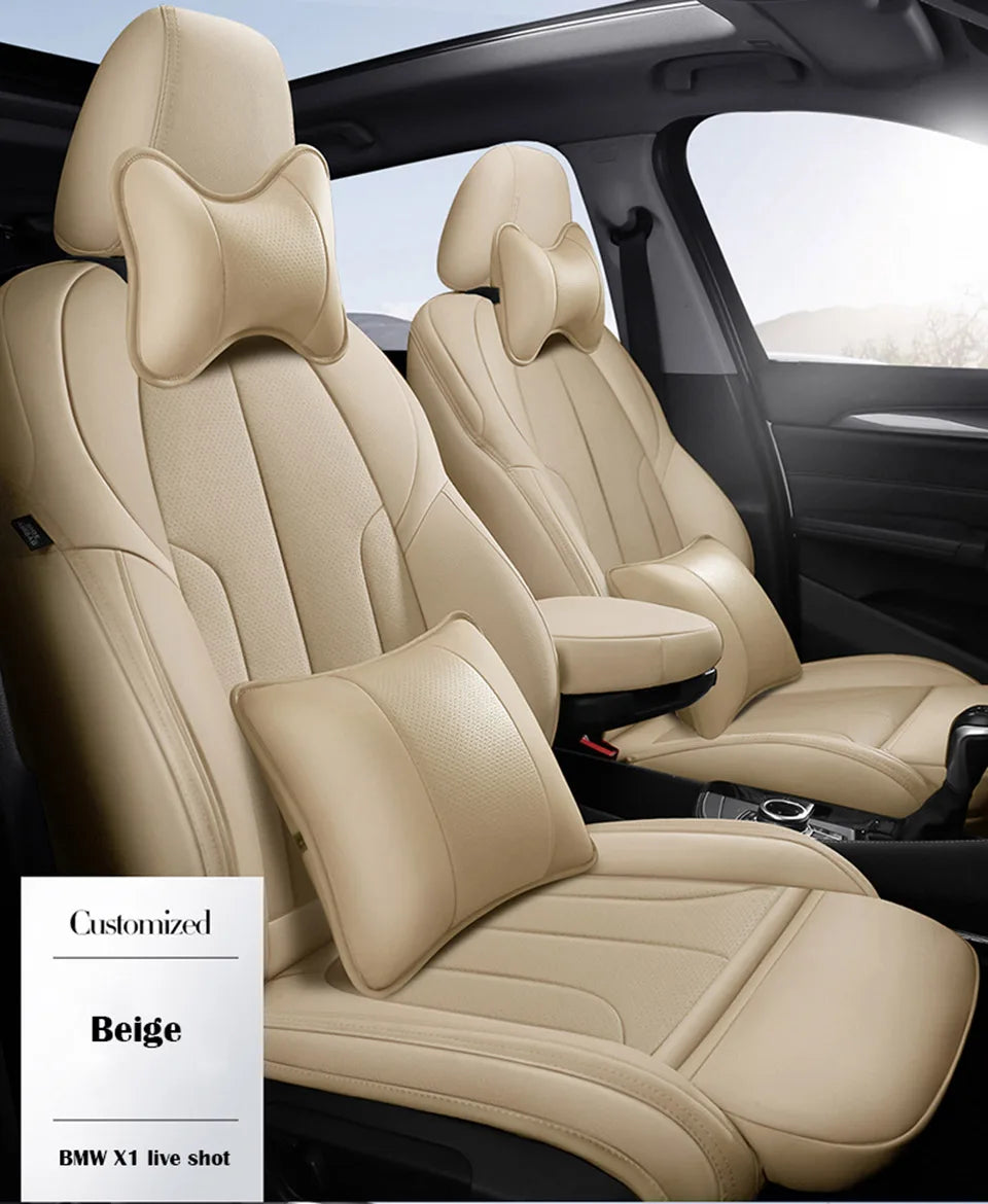 Genuine Leather Car Seat Covers Only For BYD Atto 3 2023-2025 Custom Interior Accessories