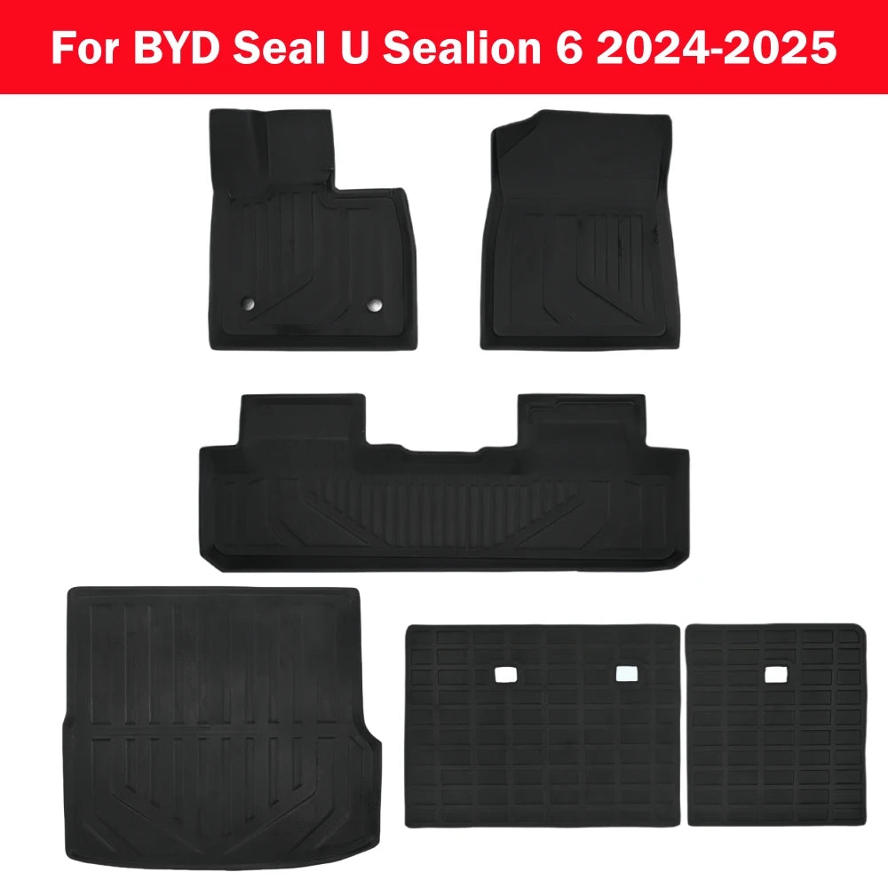 3D Floor Mats For BYD Seal U Sealion 6 RHD 2024 2025