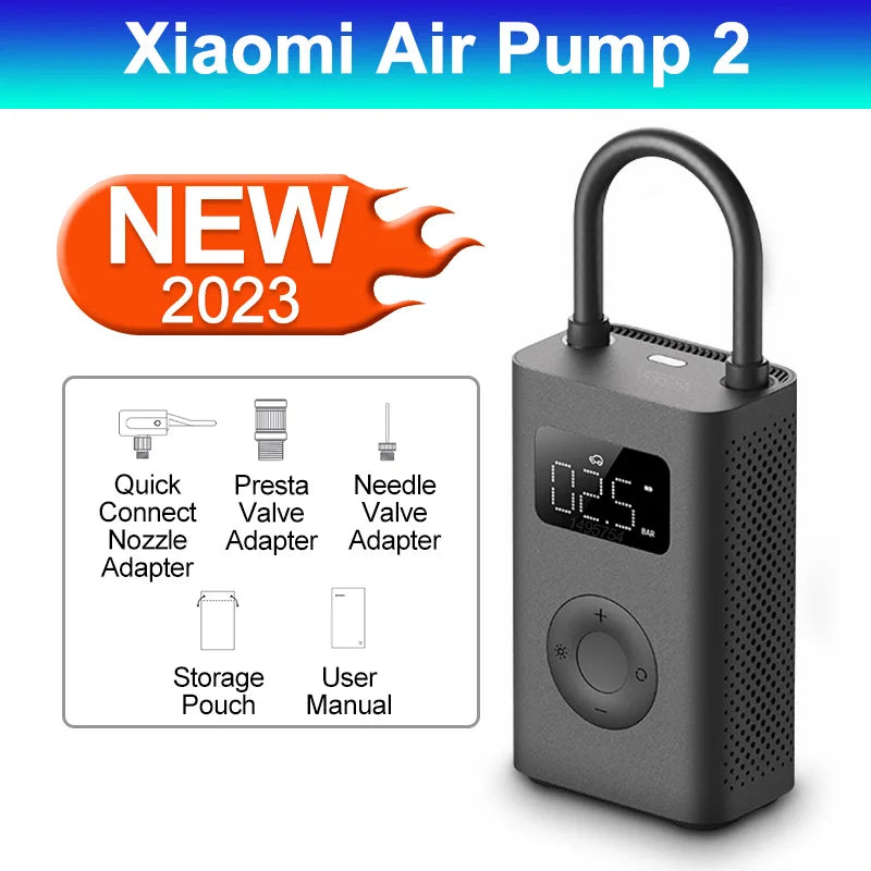 Mijia Air Pump 2 25%Speed Boost Mini Portable Electric Air Compressor Treasure 150PSI Type-C