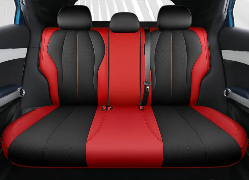 Car Seat Cover Full Set, Bucket Seat Covers for 5 Seats, Nappa Leather Seat Covers for BYD Yuan Plus Atto 3 EV 2022