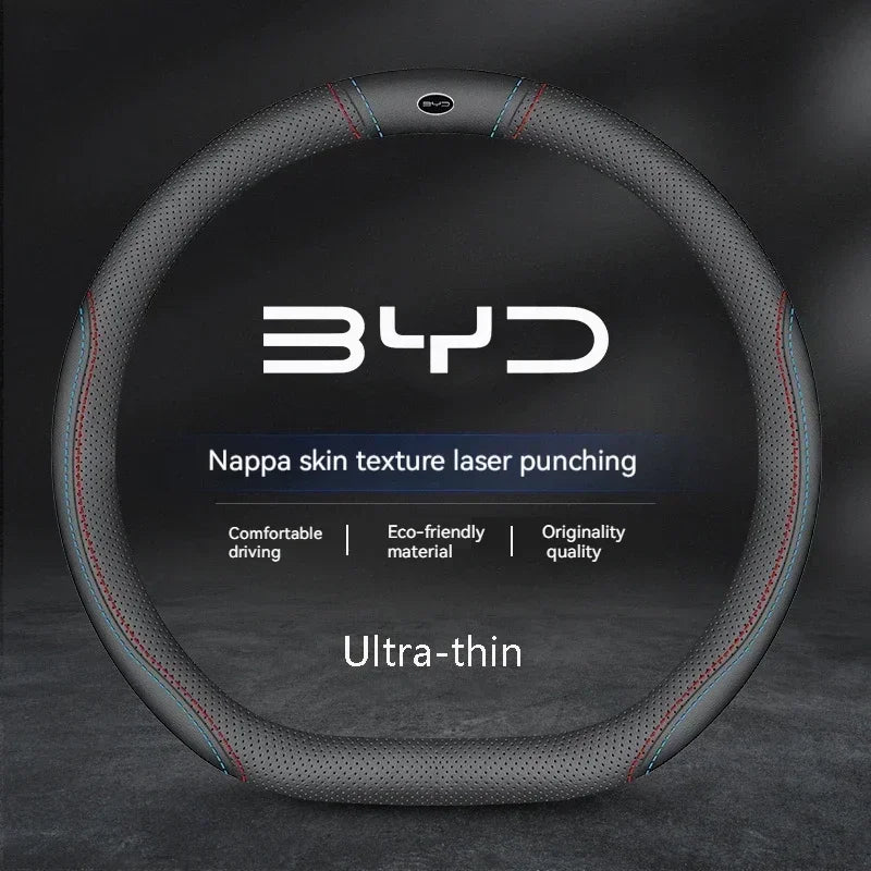 Car Suede Steering Wheel Cover For BYD Car All Model - BYDAC