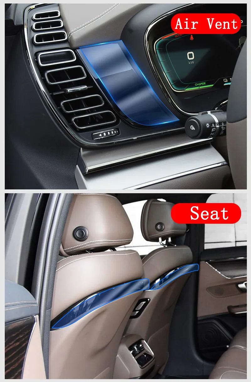 Película de vidrio templado para coche para Byd Han Center Control, protector de pantalla táctil de navegación, accesorios de decoración 