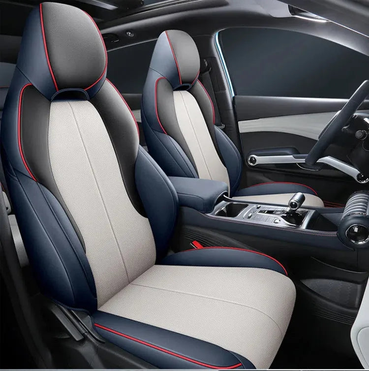 BYD Atto 3 2022 2023 Sitzbezüge, komplettes Set, Vier-Jahreszeiten-Design, universell passend, Airbag-kompatibel 