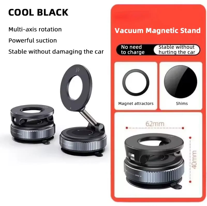 Upgraded 360°Vacuum Magnetic Phone Holder