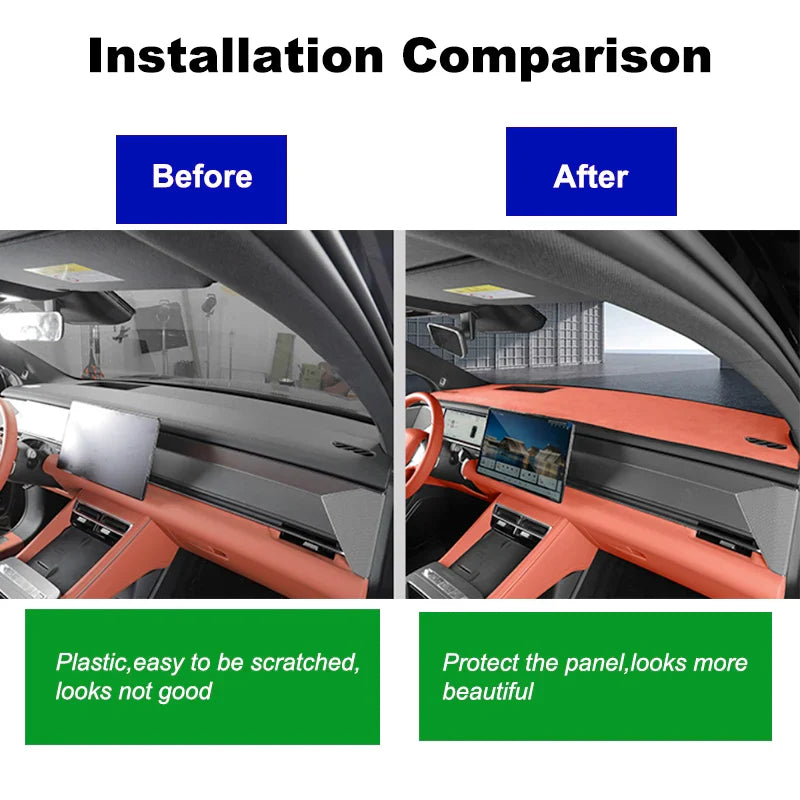 BYD TANG L EV/DM Sealion 8 Suede Leather Dashmat LHD