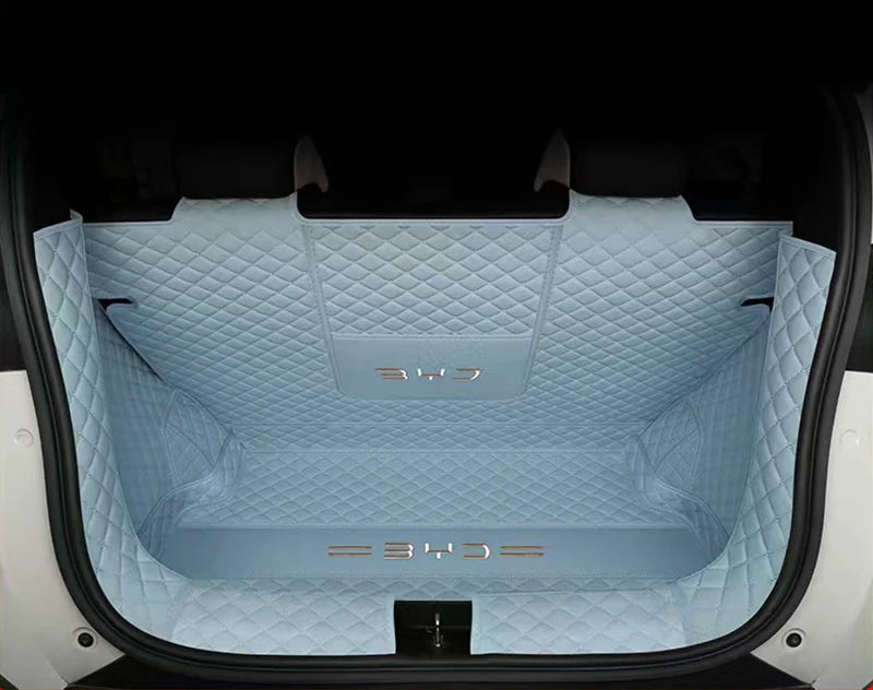 Vollständige Abdeckung Leder Kofferraummatte für BYD Dolphin Mini Seagull 2023-2024