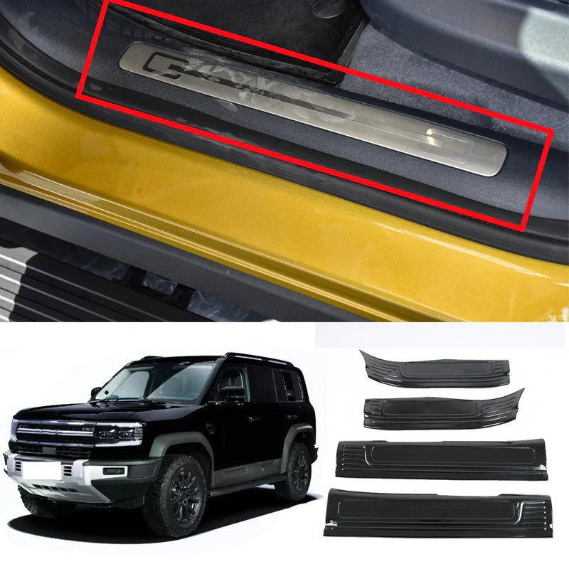 Car Door Sill Scuff Plate Protector Cover For BYD Leopard 5