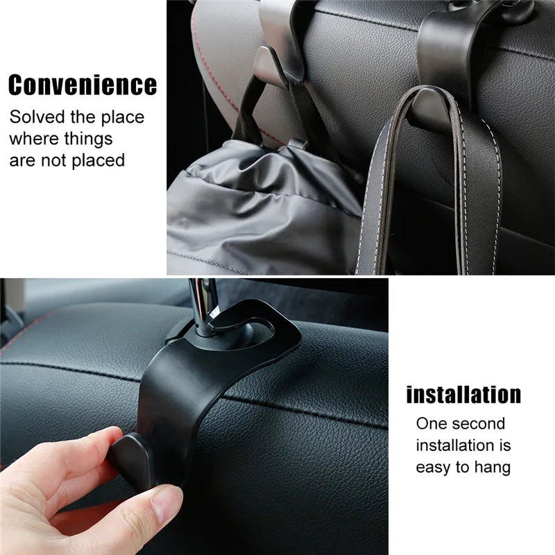Gancho universal para respaldo de asiento de coche BYD, accesorio para interior de coche, portátil, para guardar bolsos y carteras.