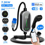 Portable EV Charger 7.2KW 32A 1Phase Wallbox