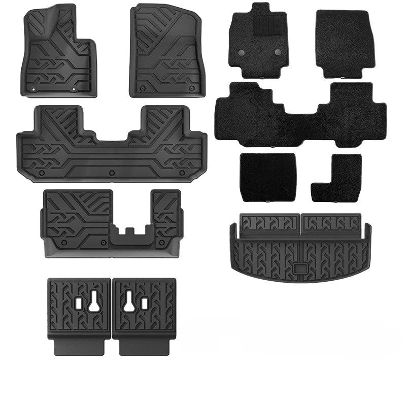 For BYD Tang L / Sealion 8 2025 2026 TPE Floor Mats & Cargo Liners All Weather