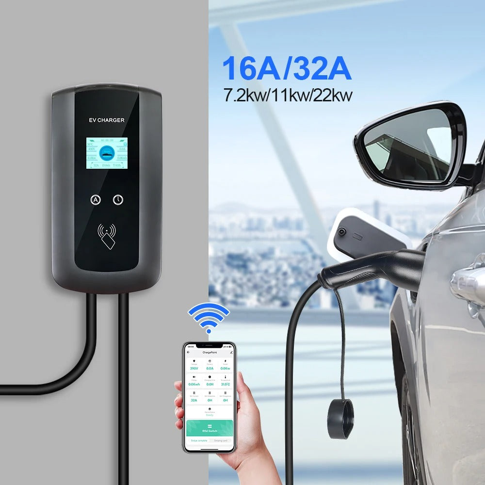 Type 2 EV Charging Station Wallbox APP Control
