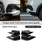 4Pcs Car Corner Protecor ABS Strip Stickers for BYD Atto 3