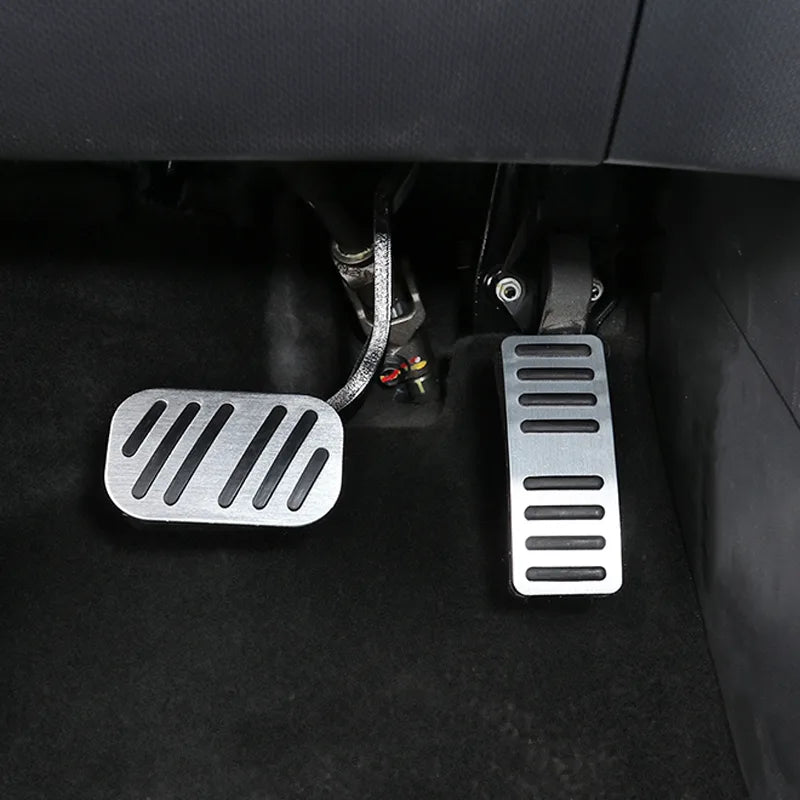 Juego de cubiertas para pedal de freno de gas, acelerador, freno, pedales y almohadillas compatibles con BYD Atto 3 