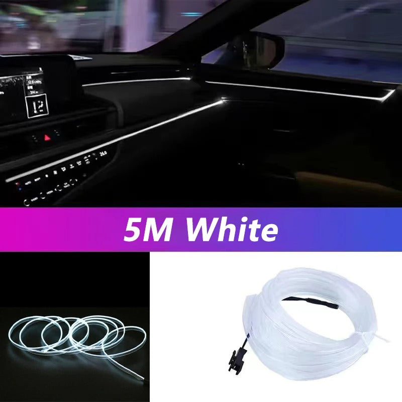 5M Led Strip Light Neon EL Wiring Decorative Lamp For BYD