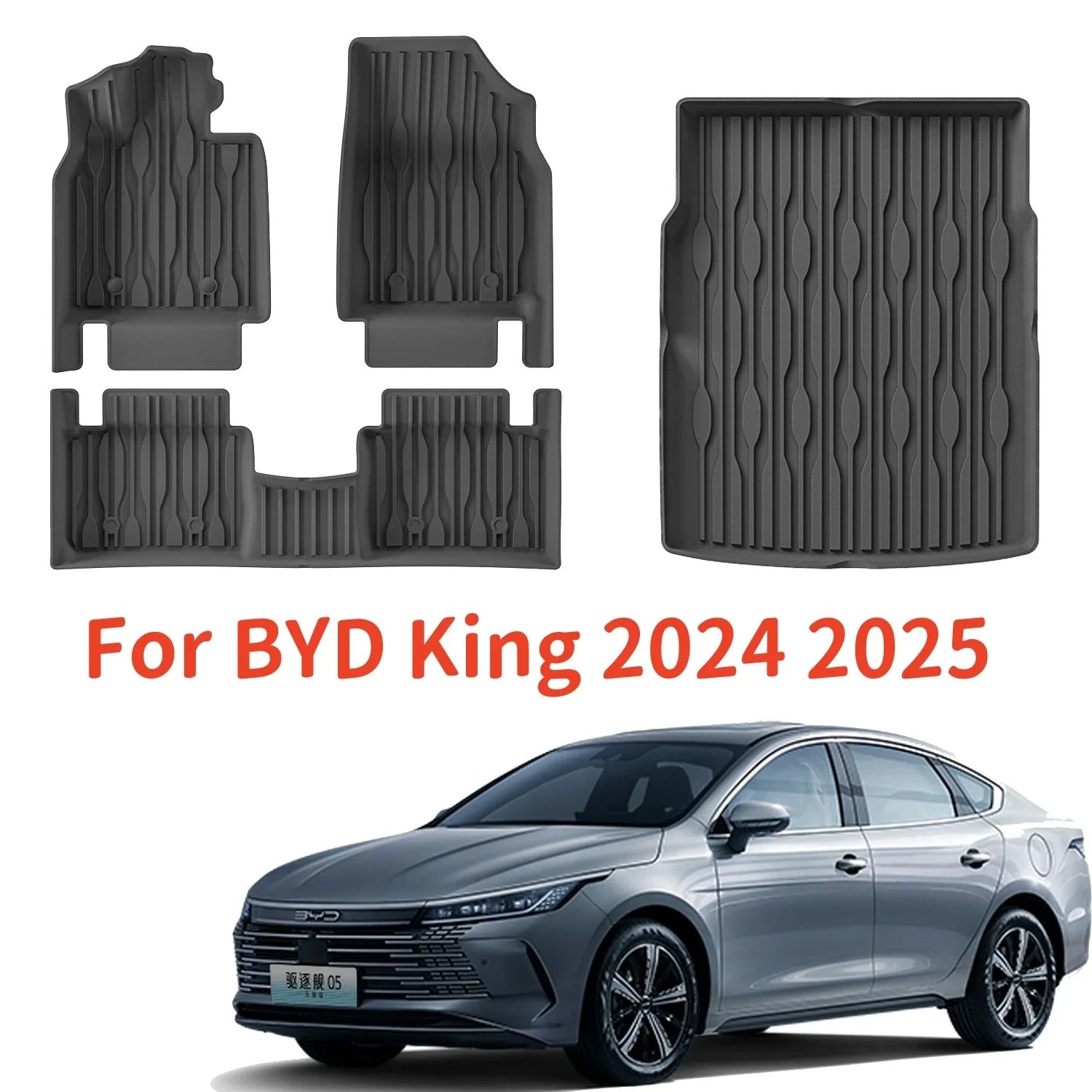BYD King Qin Plus TPE Floor Mats & Cargo Liners