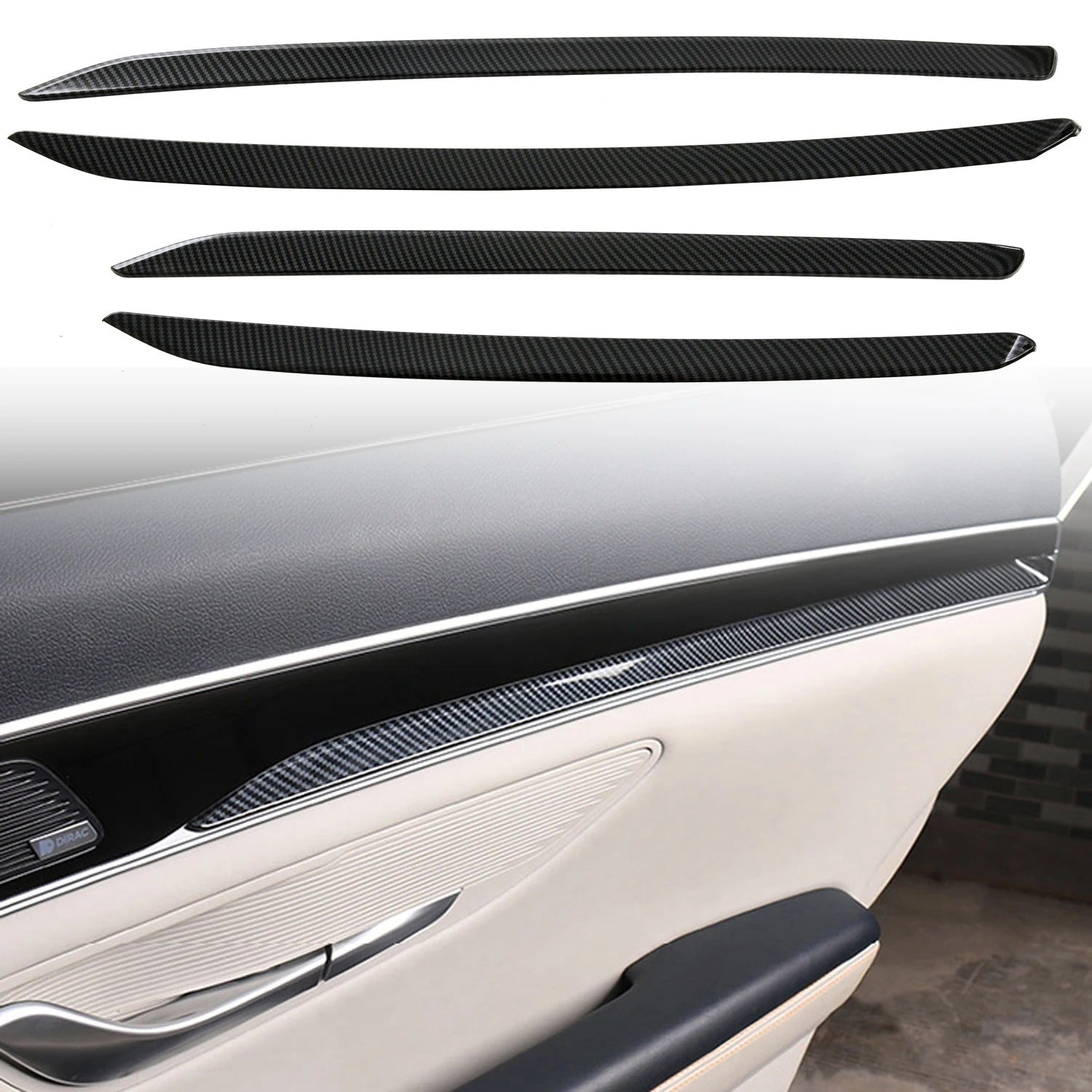 4PCS BYD Song Plus DM-i EV / Seal U/ Sealion 6 Door Armrest Molding Strip Cover
