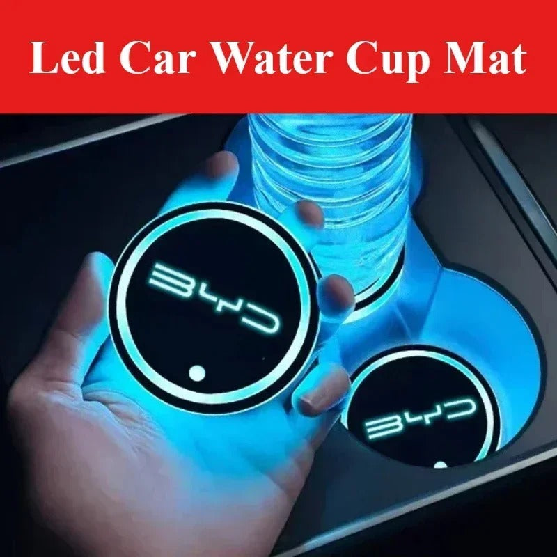 Led Car Water Cup Mat For BYD KING BYD Chazor