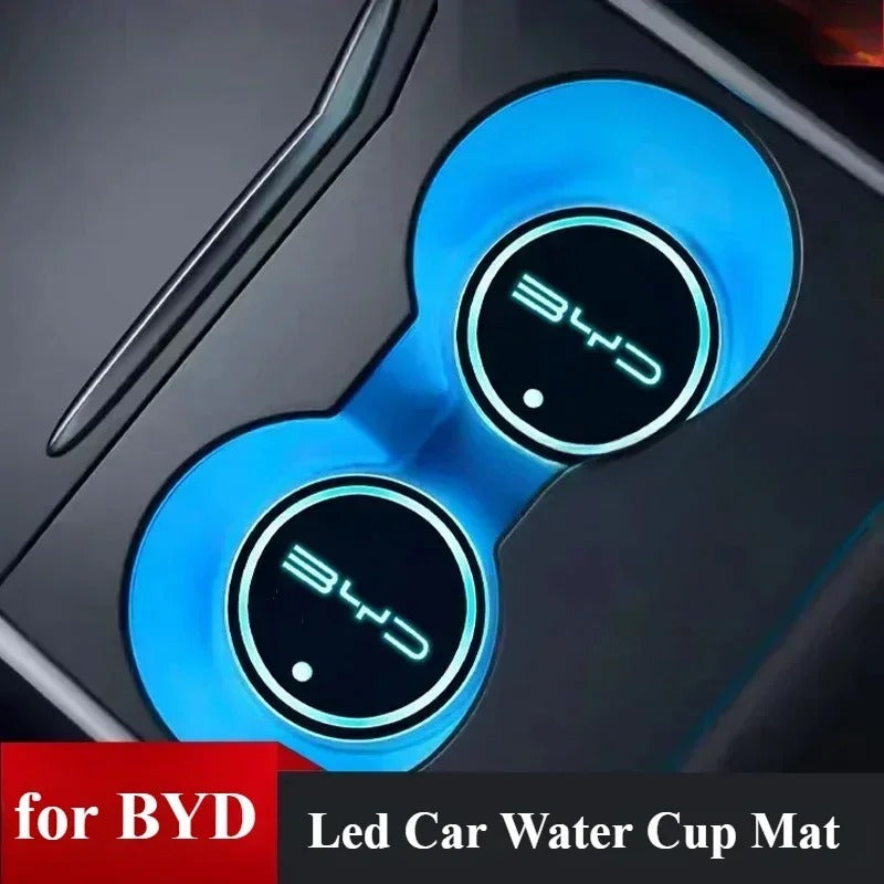 Led Car Water Cup Mat For BYD KING BYD Chazor