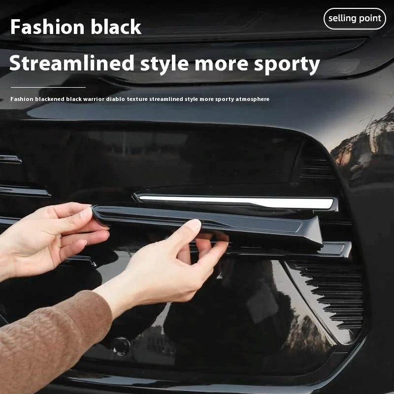 BYD Song Plus DMI Seal U Sealion 6 Car Fog Light Garnish Warrior Grille Sticker Kit