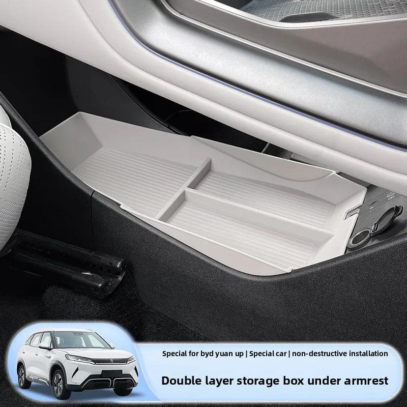 Car Central Control Armrest Double-layer Storage Box for BYD Yuan Up 24-25