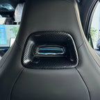 BYD Front Seat Back Decor Cover Trim ABS Carbon Style