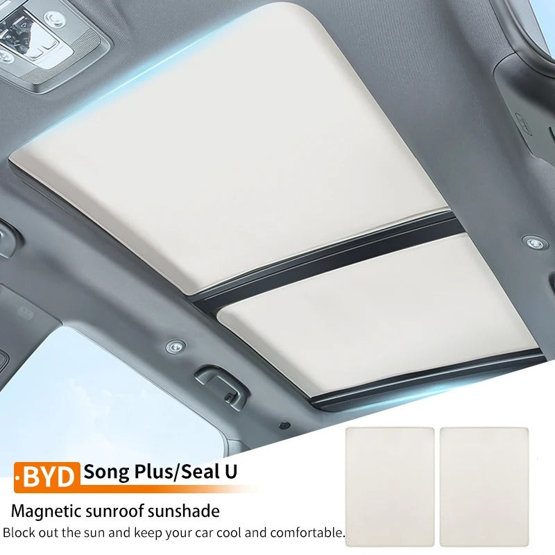 2Pcs Car Sunroof Sunshade Cover For Byd Song Plus Seal u Dmi Ev 2020-2025+