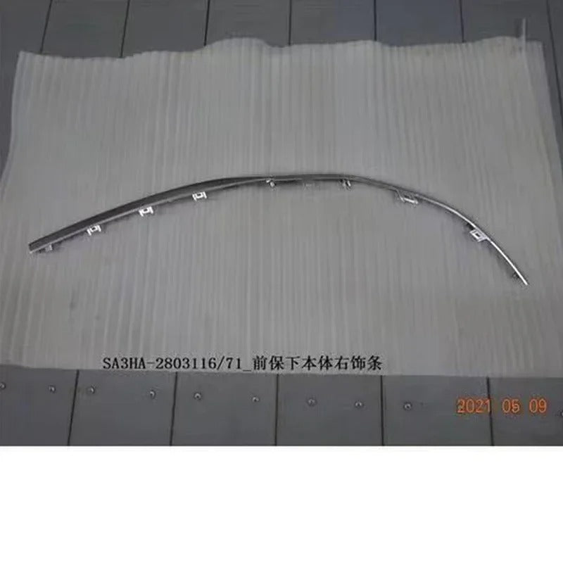 For BYD Song Plus DMI Silver Decorative Strip Under The Front Bumper