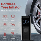 Car Air Pump Cordless Portable Tire Inflator Mini Tyre Inflator 12V