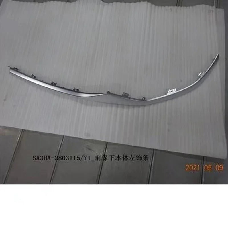 For BYD Song Plus DMI Silver Decorative Strip Under The Front Bumper