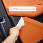 BYD Sealion 7  PU Leather Car Door Car Seat Back Anti Kick Mat Pad