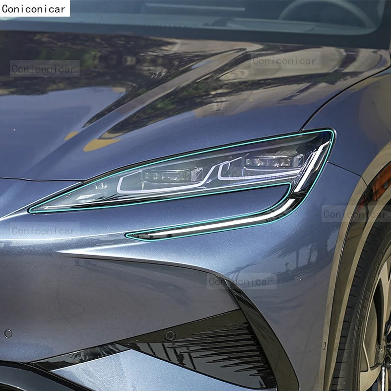 Car Headlight Transparent Repair Anti-Scratch Protective Film TPU Stickers For BYD Sealion 07 EV