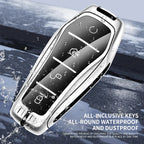 Zinc Alloy Leather Car Key Case Key Fob for BYD Car