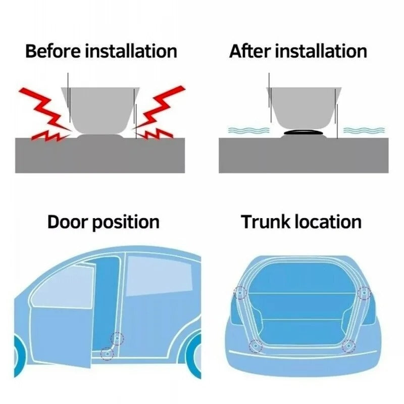 10 Pcs Car Door Anti-Collision Silicone Pads for BYD Car