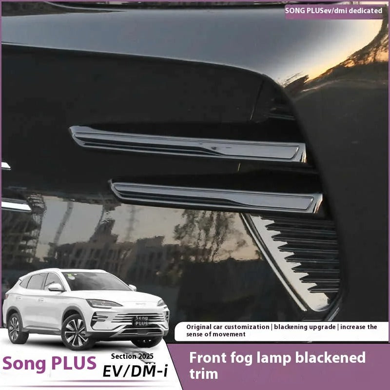 BYD Song Plus DMI Seal U Sealion 6 Car Fog Light Garnish Warrior Grille Sticker Kit