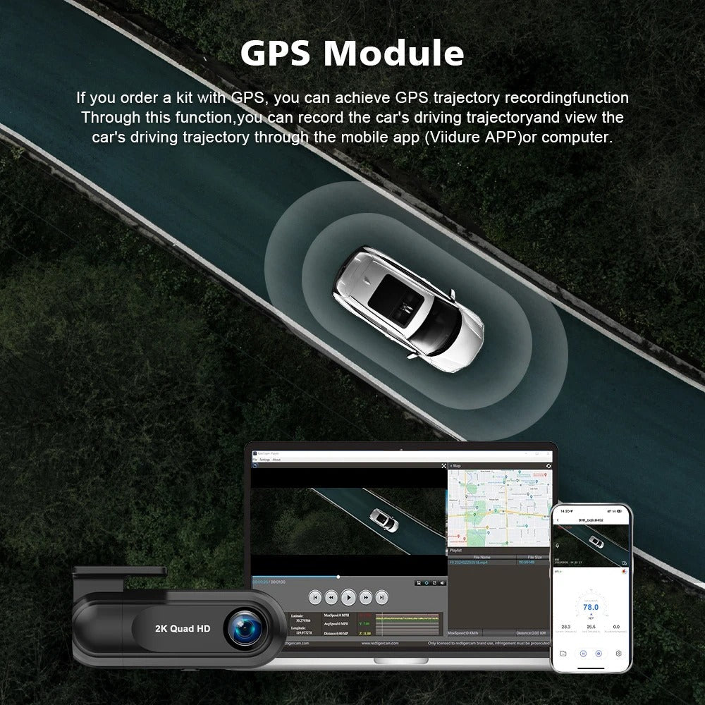 2.5K Front Dash Cam for Car