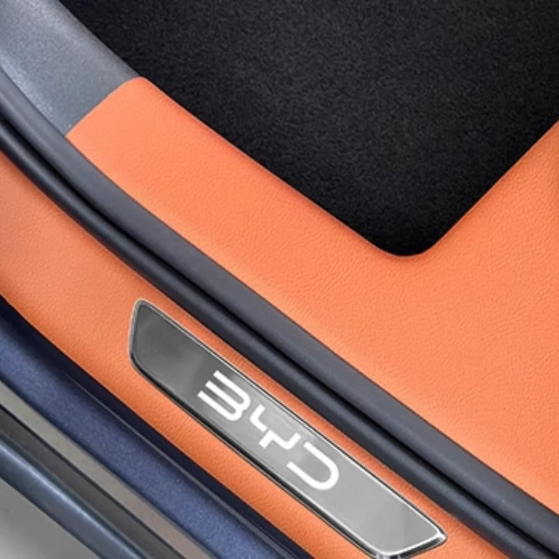 For BYD Sealion 7 Threshold Strip Leather Threshold Kick Pad