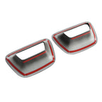 BYD Front Seat Back Decor Cover Trim ABS Carbon Style