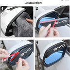2Pcs Car Rearview Mirror Sticker For BYD Car