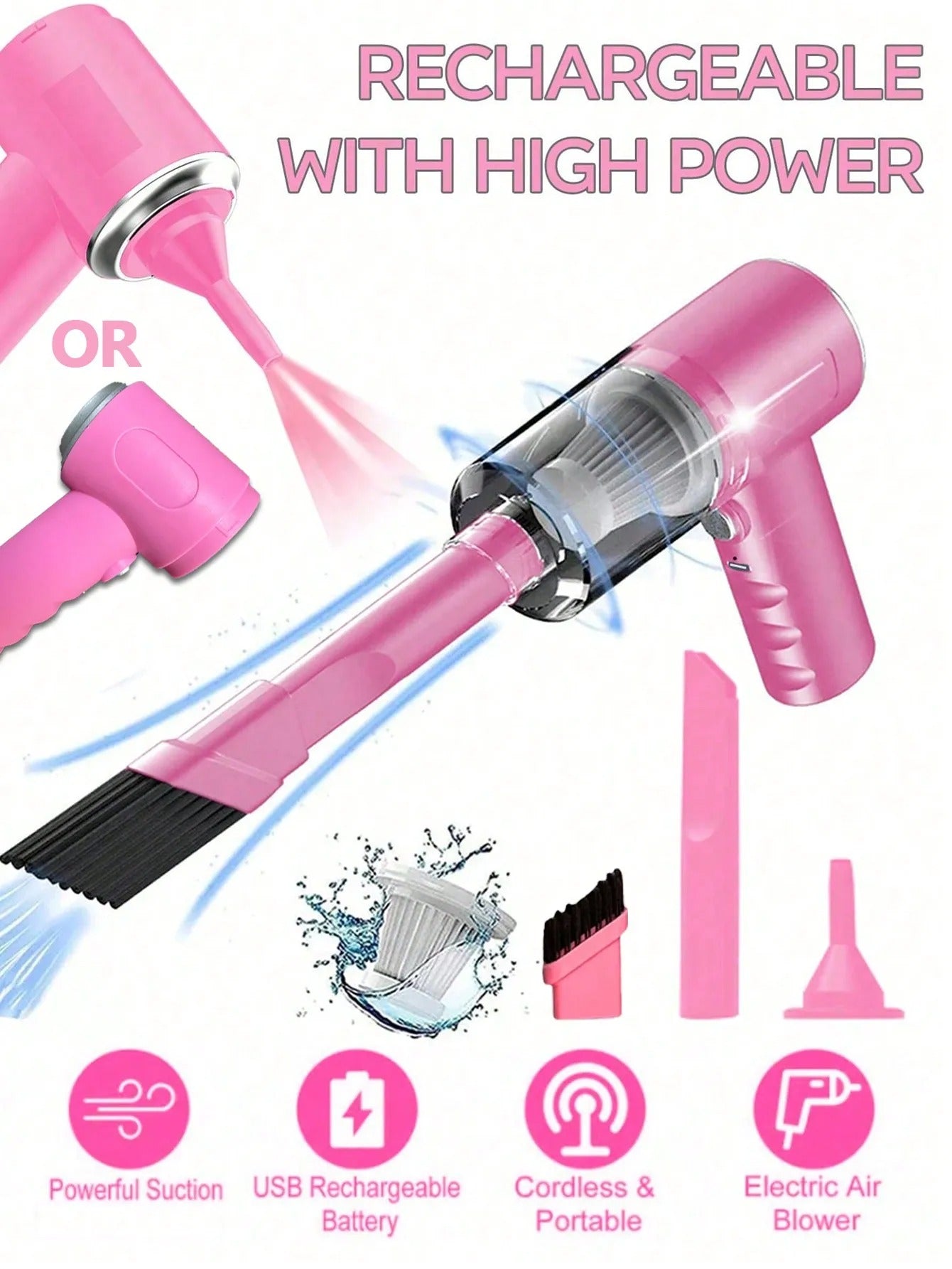 BYD Car 3 In 1 Integrated Suction And Blowing Vacuum Cleaner