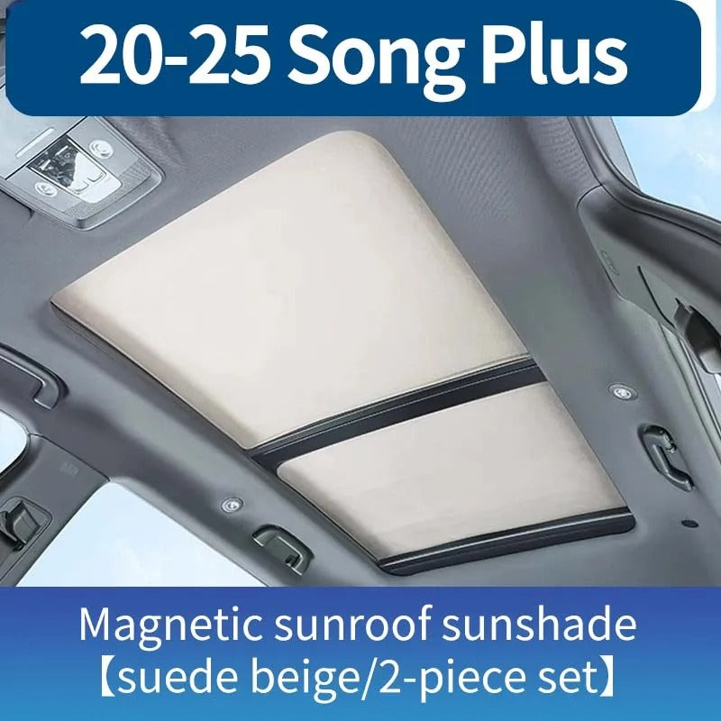 2Pcs Car Sunroof Sunshade Cover For Byd Song Plus Seal u Dmi Ev 2020-2025+