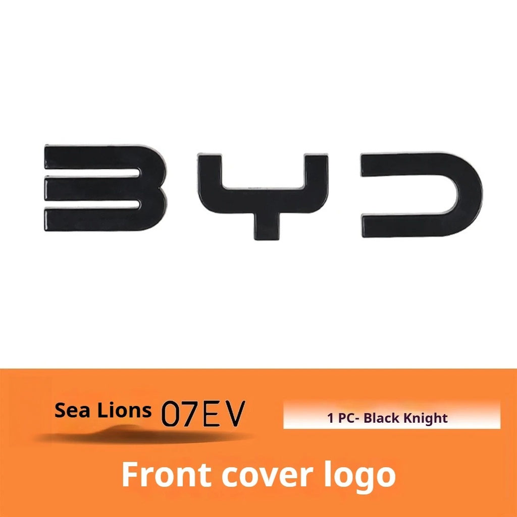BYD Sealion 7 EV Car Black Front Emblem Black Warrior Rear Badge