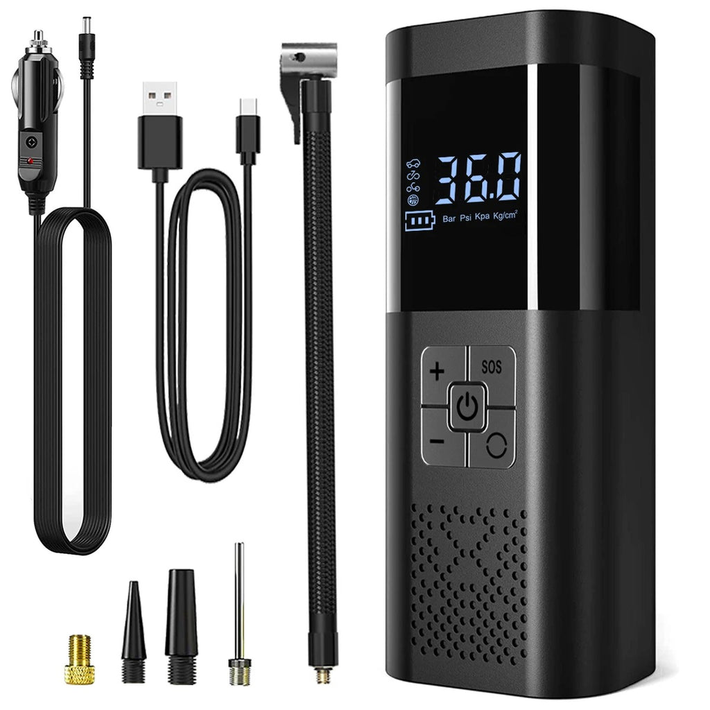 Car Air Pump Cordless Portable Tire Inflator Mini Tyre Inflator 12V