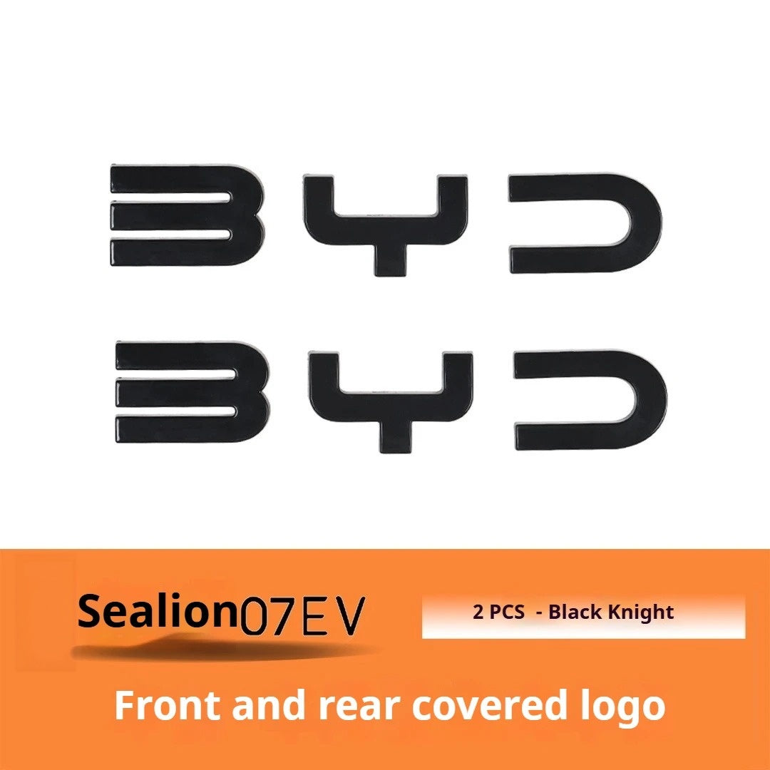 BYD Sealion 7 EV Car Black Front Emblem Black Warrior Rear Badge
