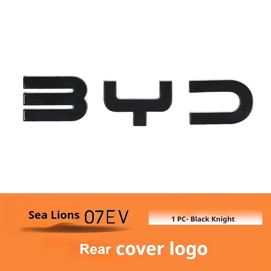 BYD Sealion 7 EV Car Black Front Emblem Black Warrior Rear Badge