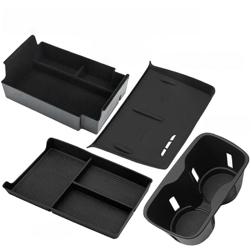 POR Sealion 7 2024 2025 Reposabrazos Caja de almacenamiento Portavasos Control central Conjuntos de almacenamiento