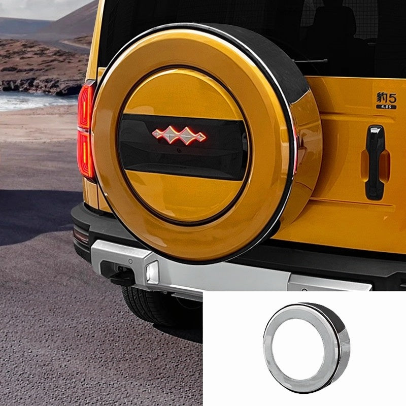Pegatina novedosa para la caja de la rueda de repuesto BYD FangChengBao Leopard 5