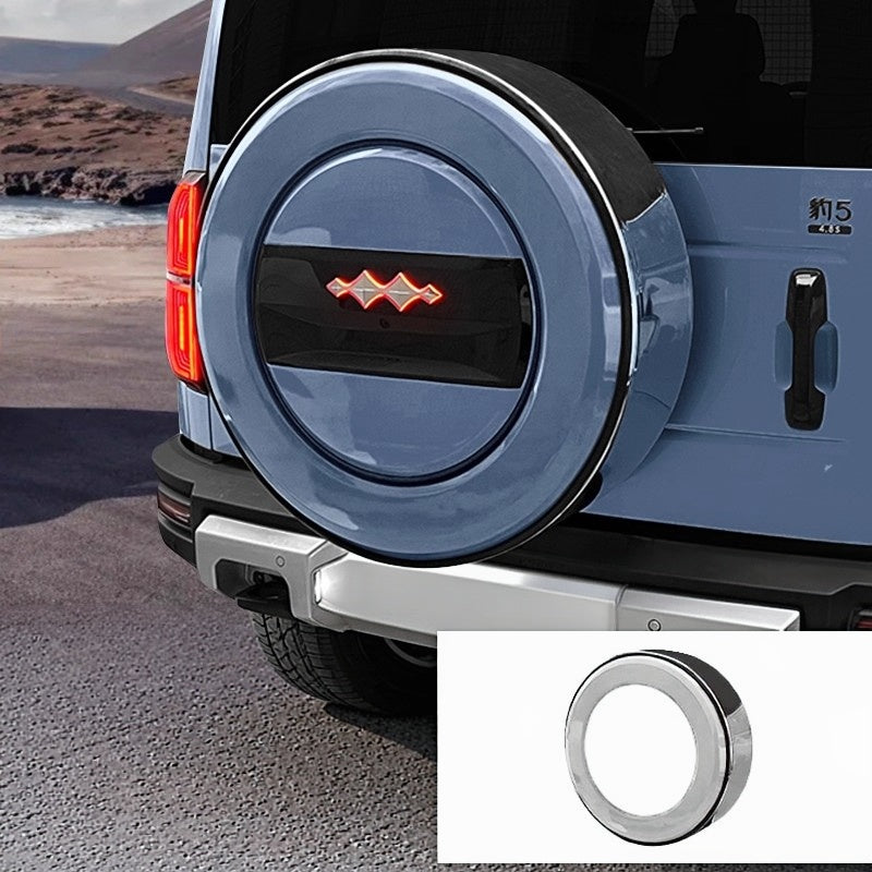 Pegatina novedosa para la caja de la rueda de repuesto BYD FangChengBao Leopard 5